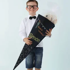 Schultüte in Tafeloptik mit Namensaufdruck