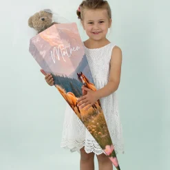 Schultüte mit Wildpferden und Name personalisiert | Zuckertüte für Mädchen zur Einschulung