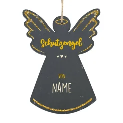 Schutzengel aus Schiefer mit Name