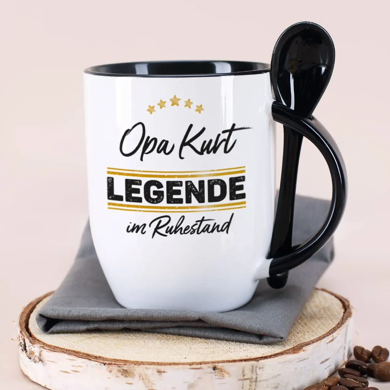 Schwarze Löffeltasse - Legende im Ruhestand