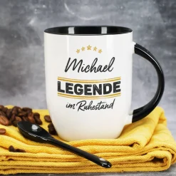 Schwarze Löffeltasse - Legende im Ruhestand