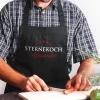 Schwarze Schürze mit Namensaufdruck - Sternekoch