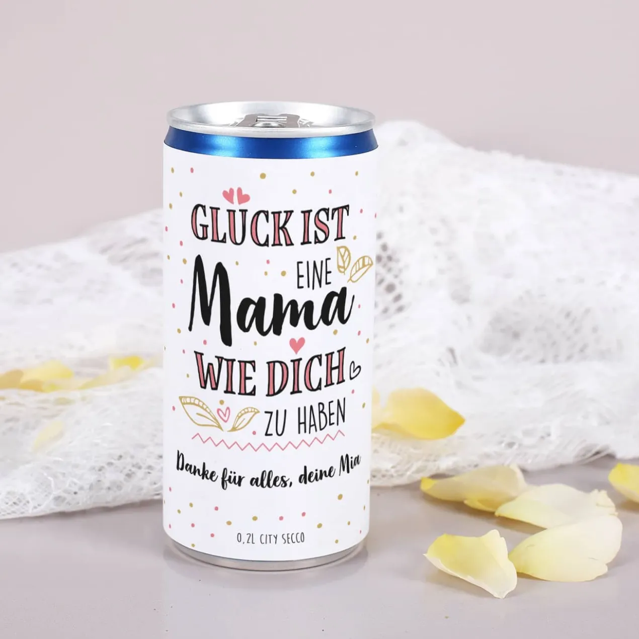 Secco Dose für die beste Mama - mit Wunschtext
