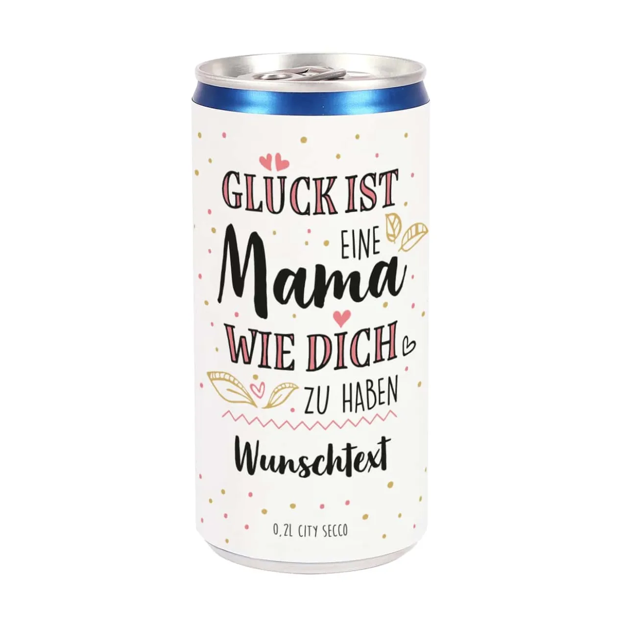 Secco Dose für die beste Mama - mit Wunschtext