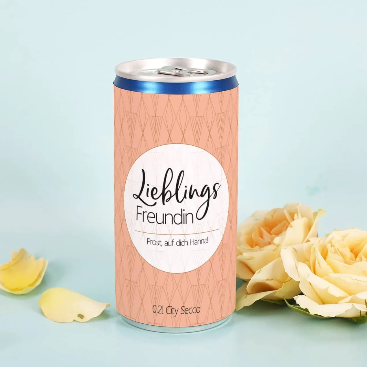 Secco-Dose - Lieblings - mit Ihren Wunschtexten