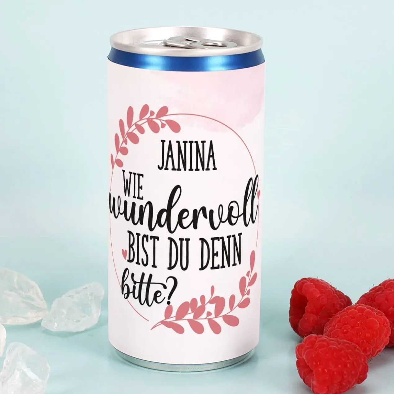 Secco Dose - Wie wundervoll bist du denn bitte - mit Namensaufdruck