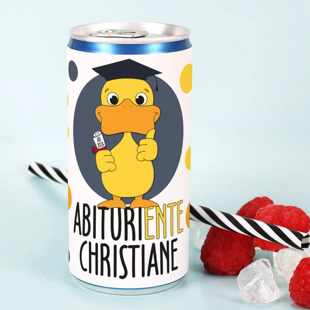 Secco zum Abitur - AbituriENTE - mit Wunschname
