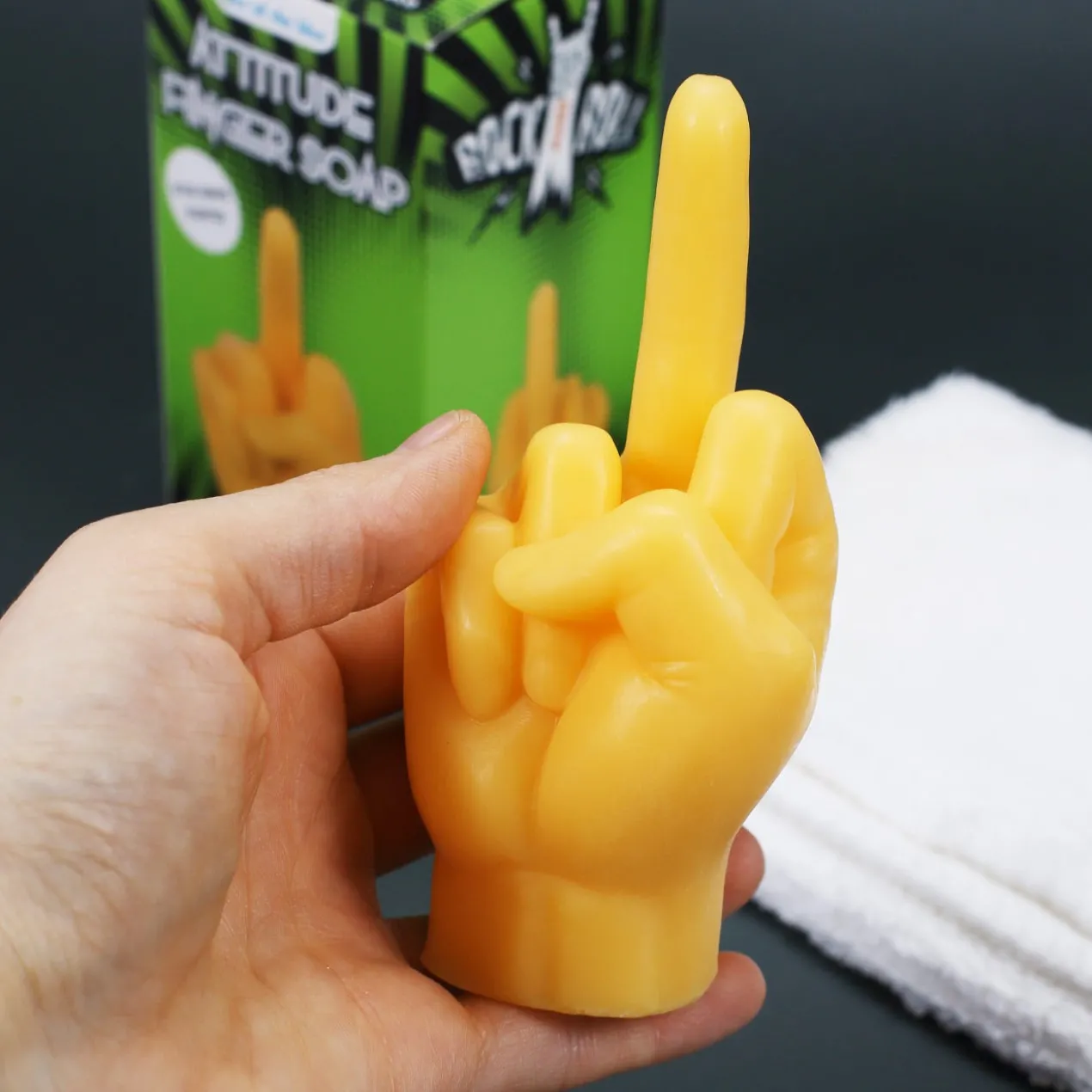 Seife Attitude Finger