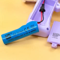 Seifenblasenpistole mit LED Licht | Party Bazooka mit Akku