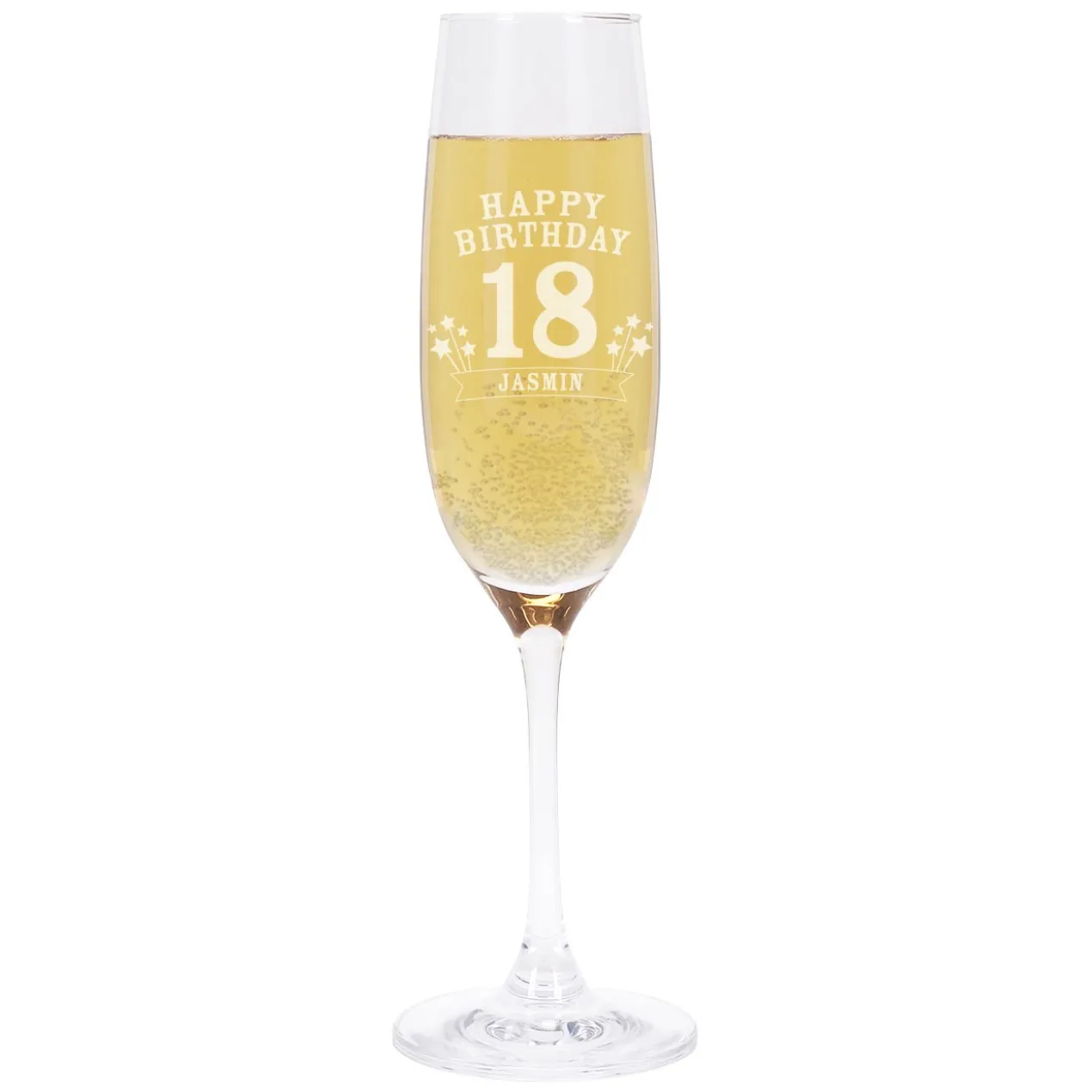 Sektglas - Happy Birthday 18 mit Name