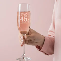 Sektglas von Leonardo zum Geburtstag mit Gravur