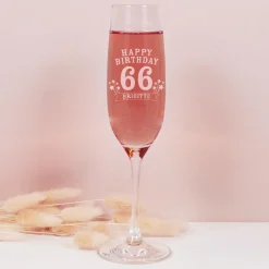 Sektglas von Leonardo zum Geburtstag mit Gravur