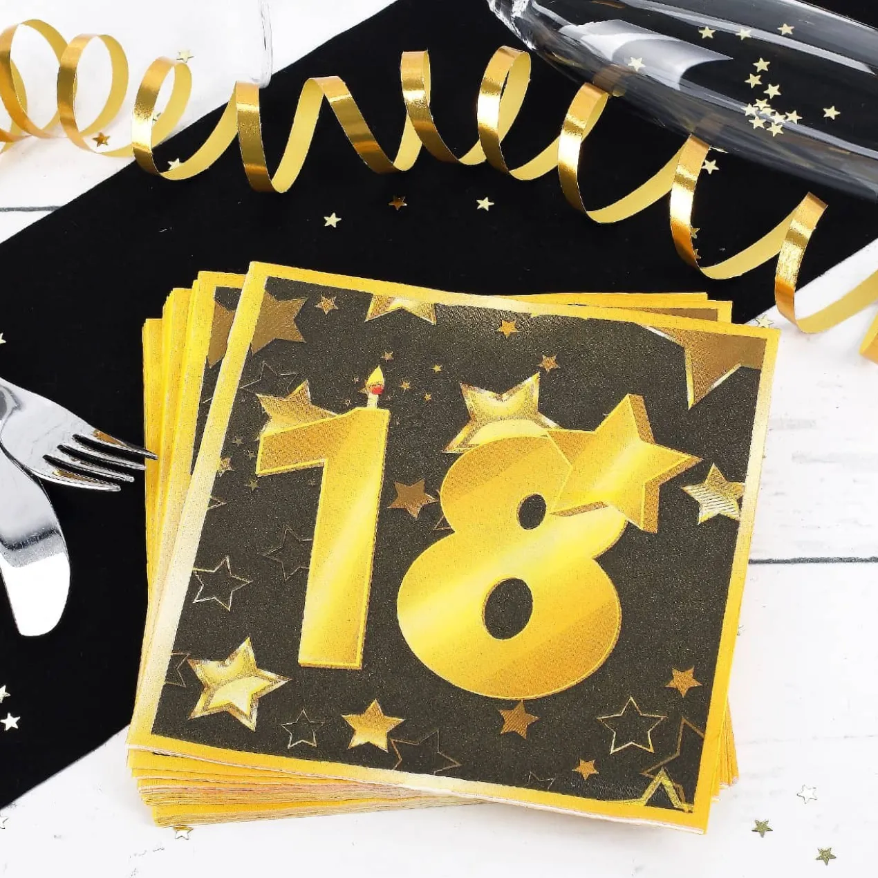 Servietten Star zum 18. Geburtstag
