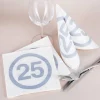 Servietten zur Silbernen Hochzeit