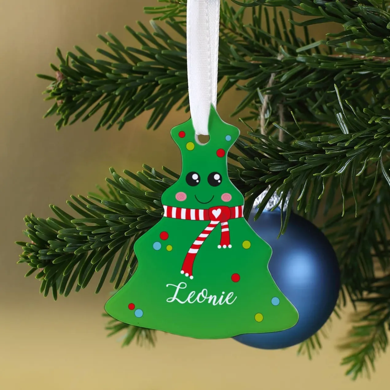 Süße Tanne als persönlicher Christbaumschmuck