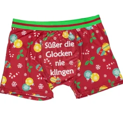 Sexy Boxershorts - Süßer die Glocken nie klingen | Scherz-Geschenk für Männer zu Weihnachten