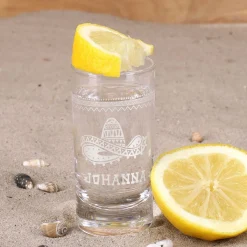 Sierra Tequila Mini Flasche mit graviertem Schnapsglas im Inlay mit bedruckter Pappbox