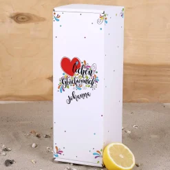 Sierra Tequila Mini Flasche mit graviertem Schnapsglas im Inlay mit bedruckter Pappbox
