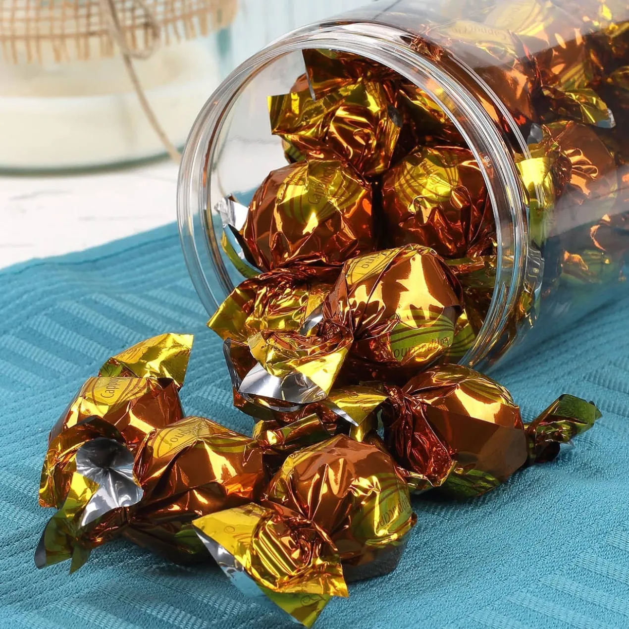 Silberne Hochzeit - Pralinenflasche mit Namensaufdruck