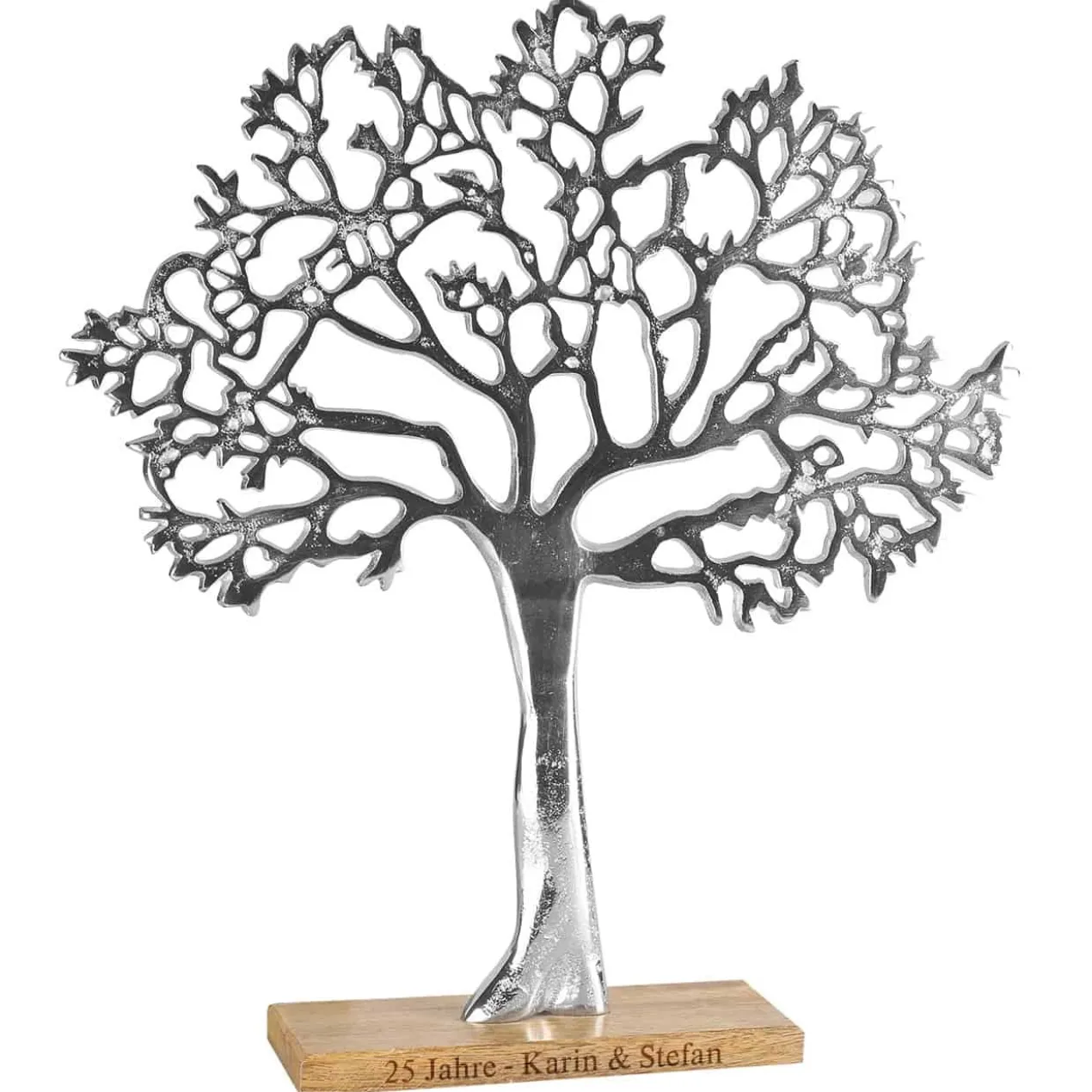 Skulptur - Liebesbaum - mit Wunschgravur als Geldgeschenk oder Dekoration