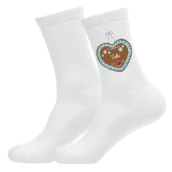 Socken mit Lebkuchenherz & Name personalisiert | Volksfest Socken als Geschenk für Frauen & Männer
