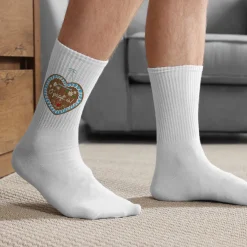 Socken mit Lebkuchenherz & Name personalisiert | Volksfest Socken als Geschenk für Frauen & Männer