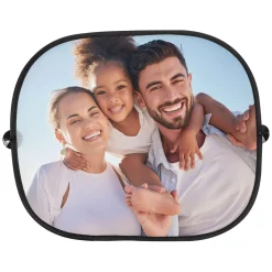 Sonnenschutz für das Autofenster mit persönlichen Foto bedruckt