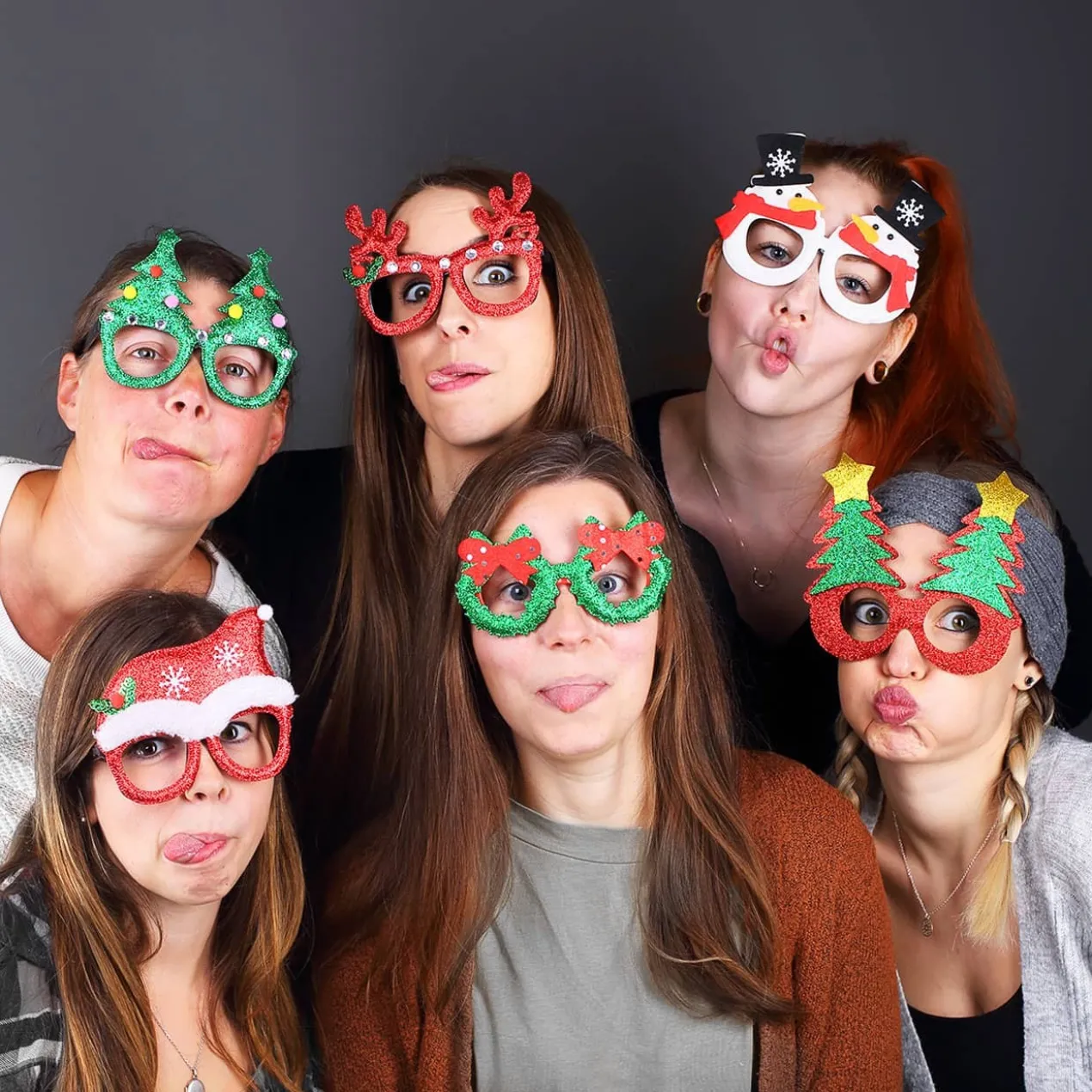 Spaß-Brille im weihnachtlichen Design