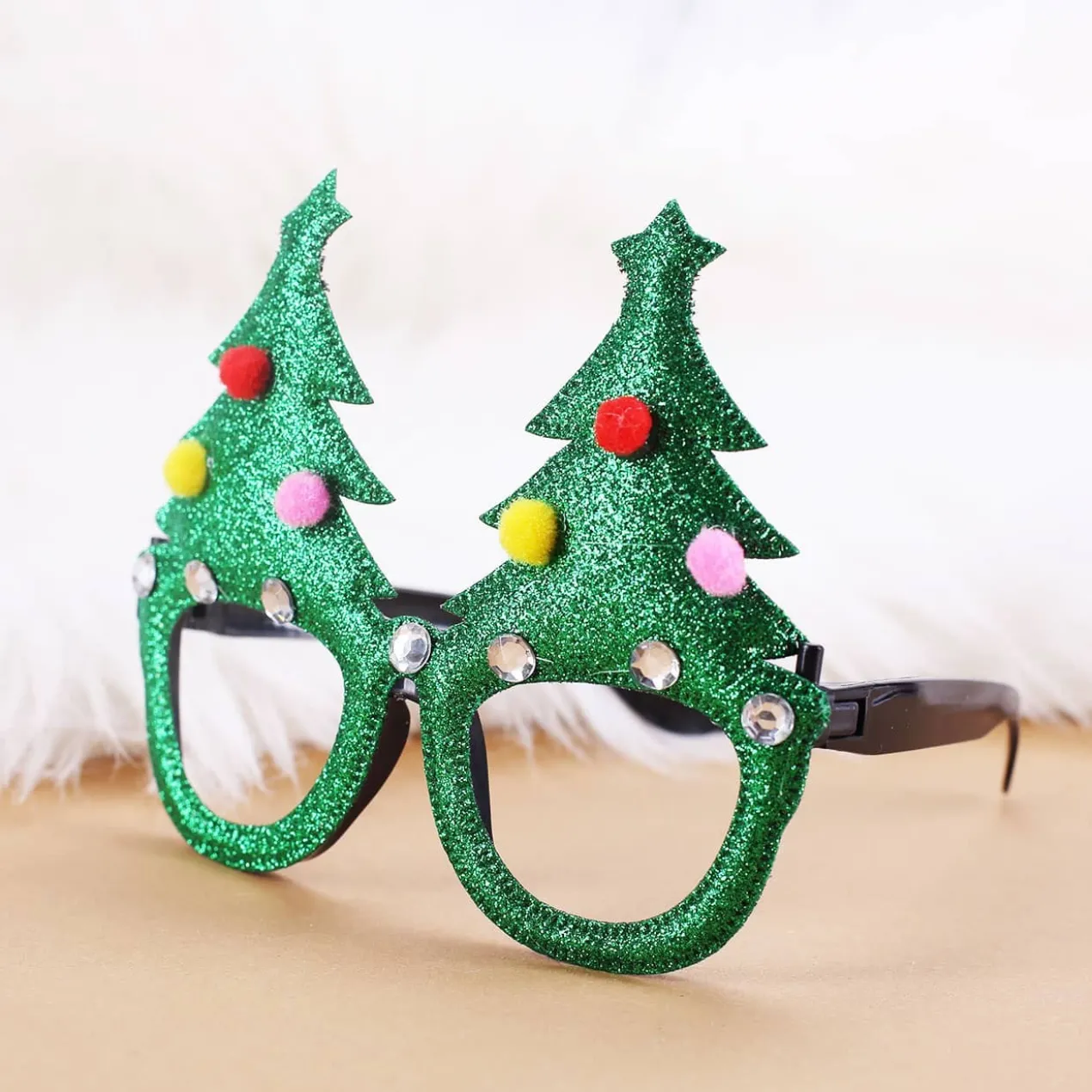 Spaß-Brille im weihnachtlichen Design