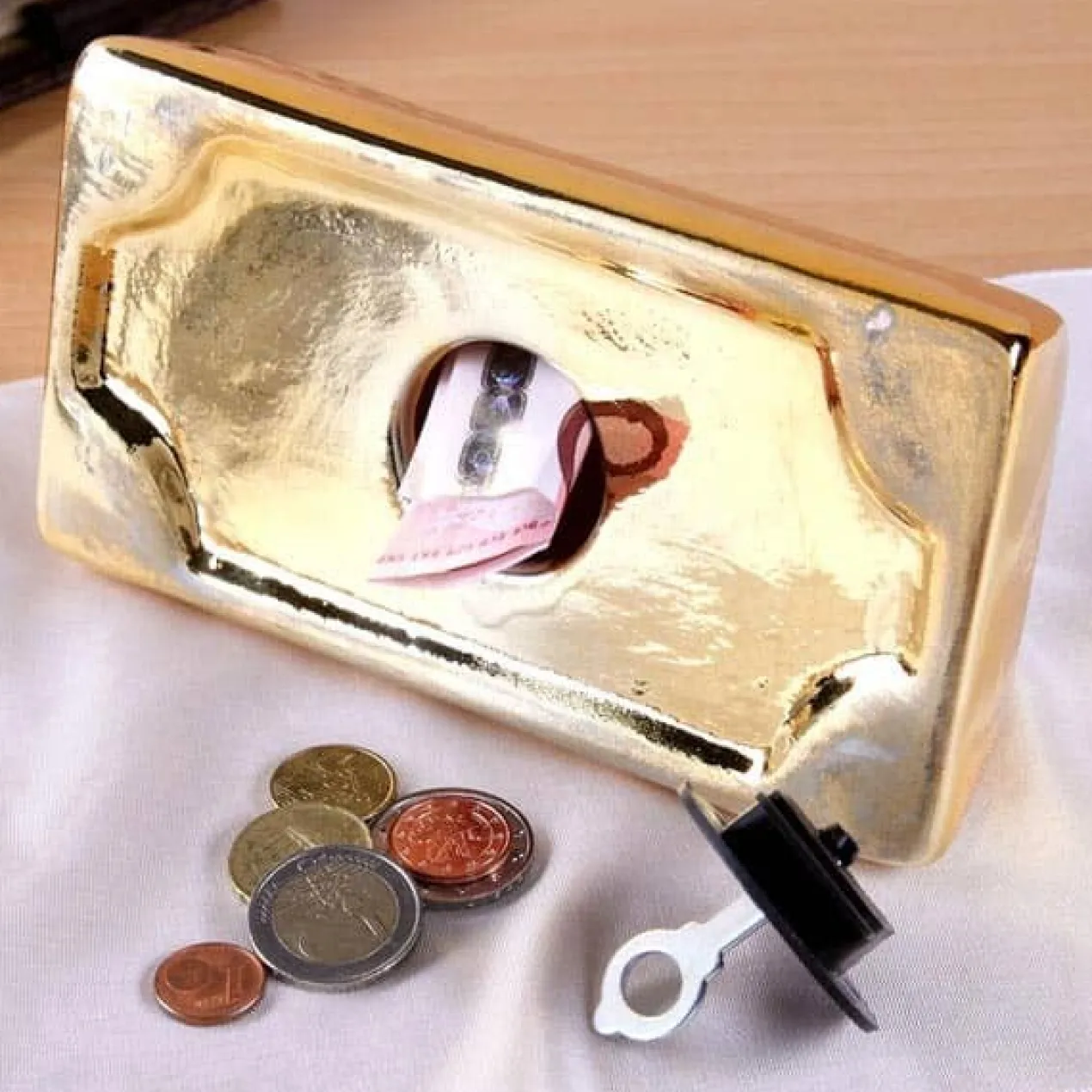Spardose Goldbarren