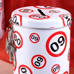 Spardose zum 60. Geburtstag aus Metall