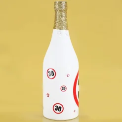 Spar-Flasche mit Verkehrszeichenmotiv mit verschiedenen Zahlen