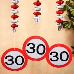 Spiral Girlande zum 30. Geburtstag
