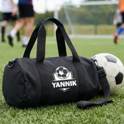 Sporttasche mit Fußball Motiv & Name personalisiert | Reisetasche für Jungen, Schule & Training