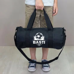 Sporttasche mit Fußball Motiv & Name personalisiert | Reisetasche für Jungen, Schule & Training
