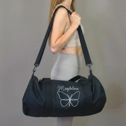 Sporttasche mit Schmetterling Motiv & Name personalisiert | Geschenk zur Einschulung für Mädchen