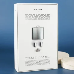 Stainless Steel Flask and Shot Glass Set