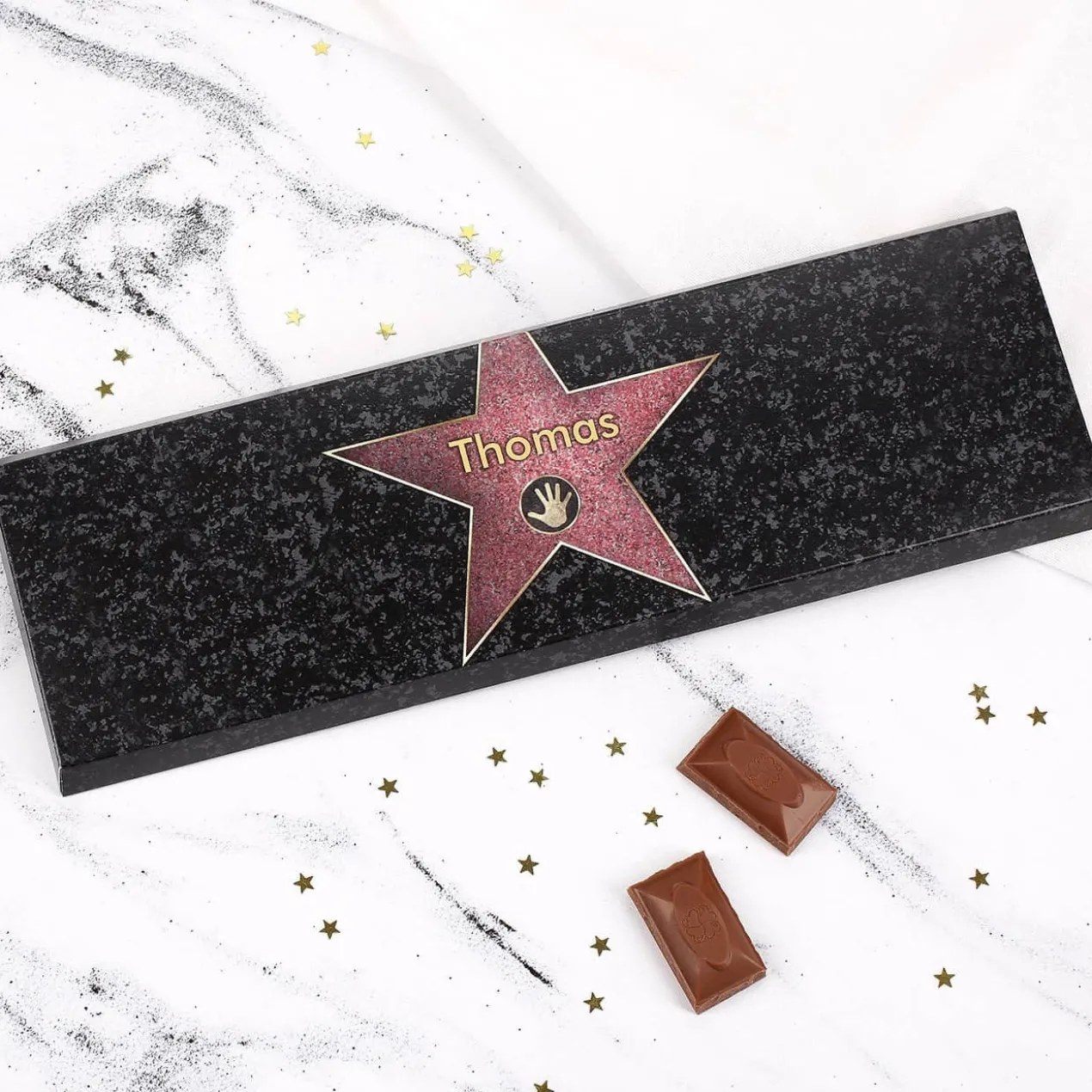 Star des Tages - Geburtstagsgeschenk mit Asbach Uralt, Glas und Schokolade