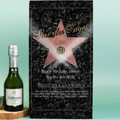 Star des Tages Geschenkset mit Sektglas und Sekt | Geldermann Flaschengärung