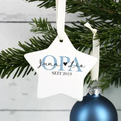 Sternanhänger - Opa seit - als Weihnachtsgeschenk
