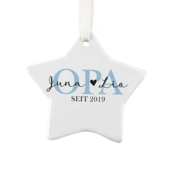 Sternanhänger - Opa seit - als Weihnachtsgeschenk