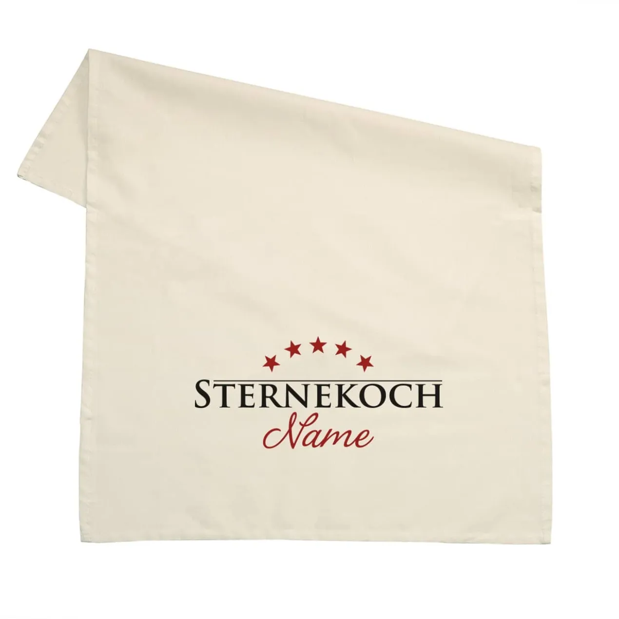 Sternekoch - Geschirrtuch mit Wunschname