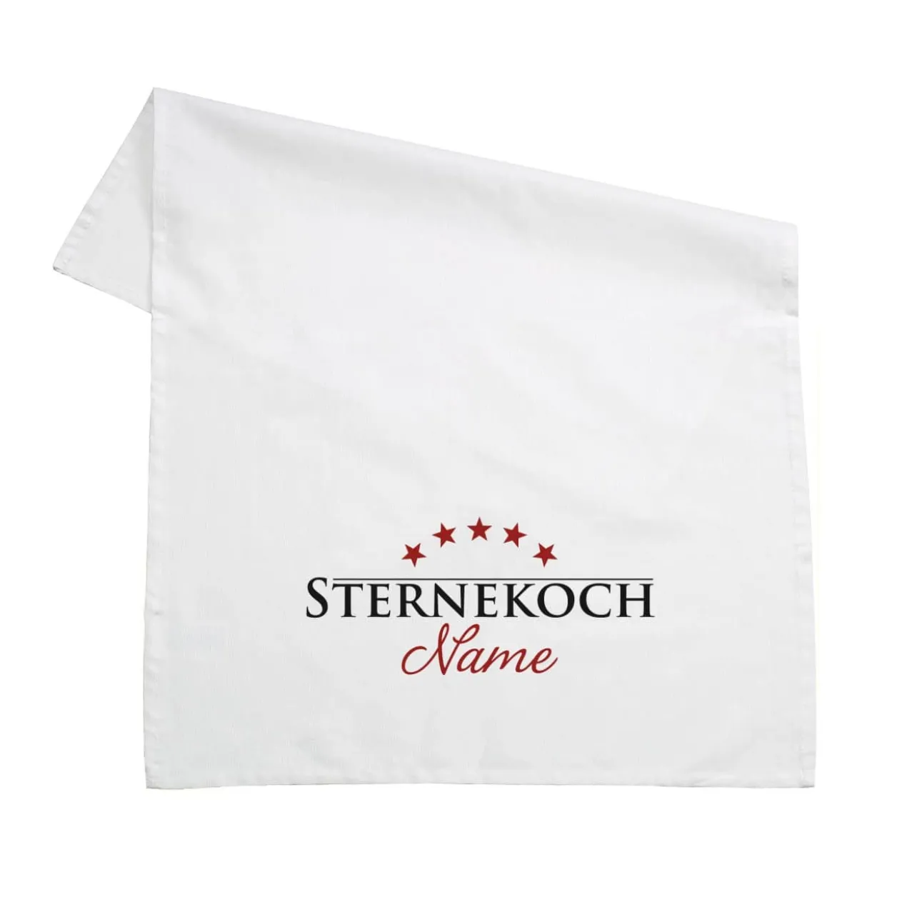 Sternekoch - Geschirrtuch mit Wunschname