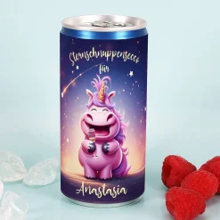 Sternschnuppensecco mit Einhorn und Ihrem Wunschnamen