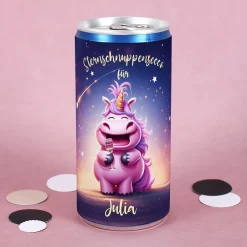 Sternschnuppensecco mit Einhorn und Ihrem Wunschnamen