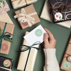 Sticker-Set mit 24 personalisierbaren Aufklebern für DIY Adventskalender | Weihnachtstiere