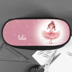 Stiftebox mit bezaubernder Ballerina und Name