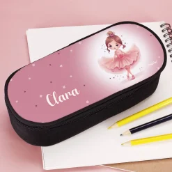 Stiftebox mit bezaubernder Ballerina und Name