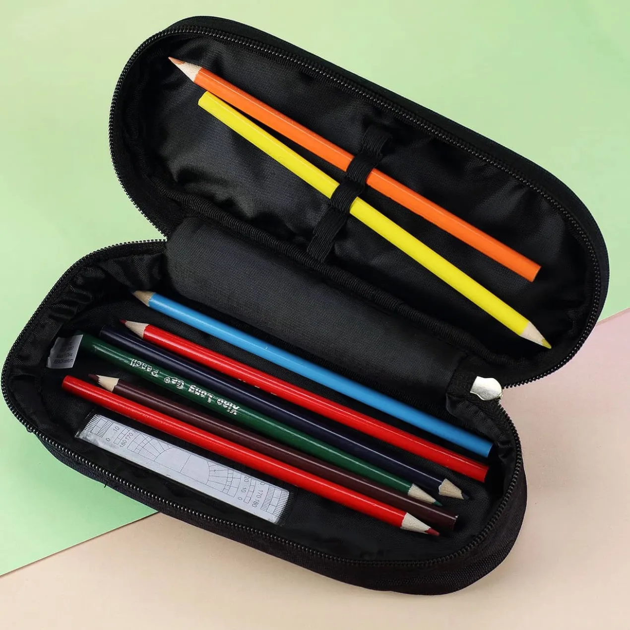 Stiftebox mit Tigermotiv, Tucan und Ihrem Wunschnamen bedruckt | Federmäppchen