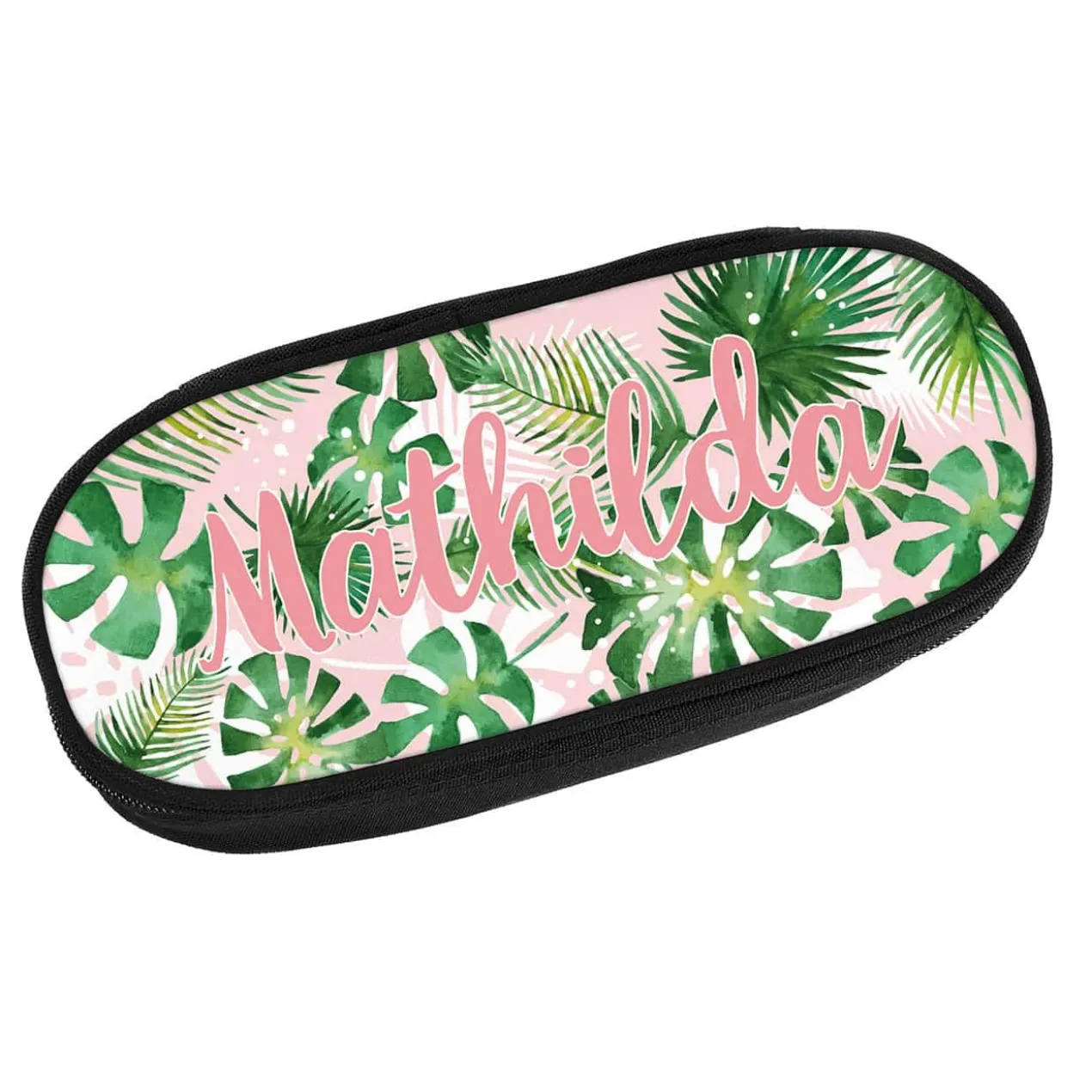 Stiftebox mit Tropicalmotiv und Wunschname